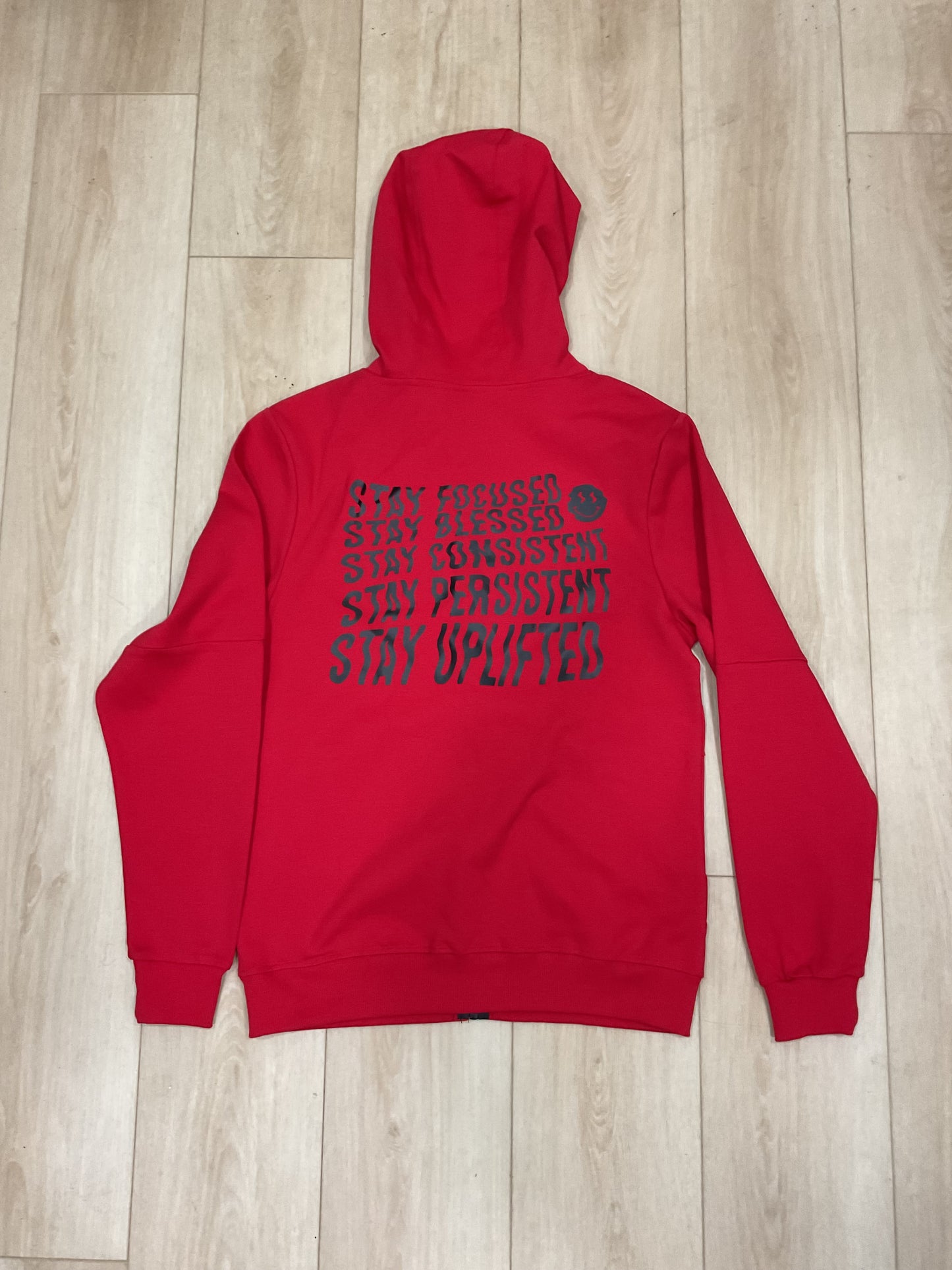 STAY UPLIFTED - “RESILIENT SMILE” Tech Fleece Set - RED