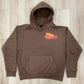 DEATH 2 DESIGNER - “Time is Invaluable" Mid-Heavyweight Hoodie - BROWN