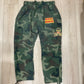 Death 2 Designer “CROSSBONES” WINDBREAKER CARGO PANTS - Green Camo