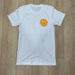 STAY UPLIFTED - "RESILIENT SMILE” Tee - WHITE/GOLDEN YELLOW