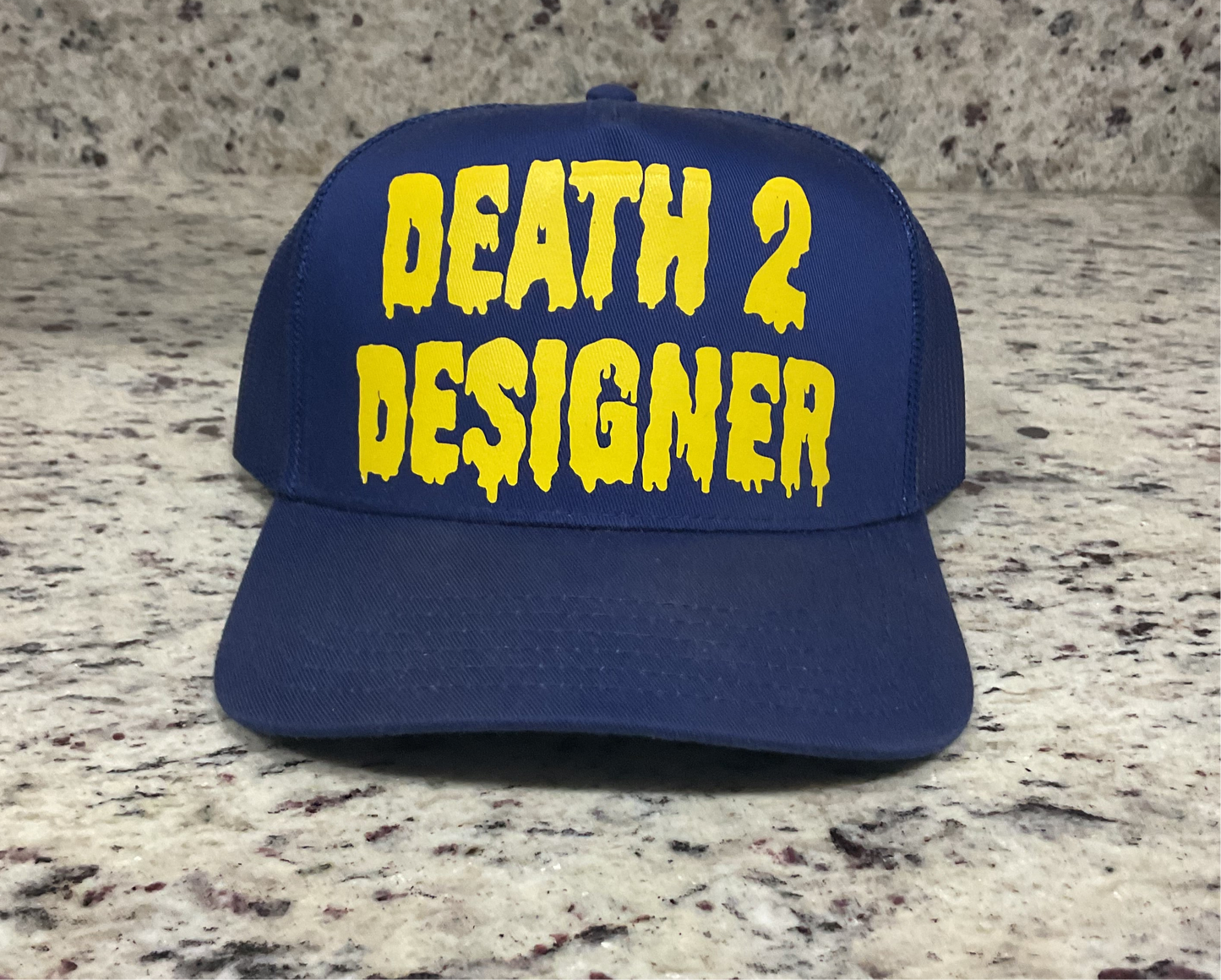 DEATH 2 DESIGNER Trucker Hat - "GS WARRIORS/LA RAMS"