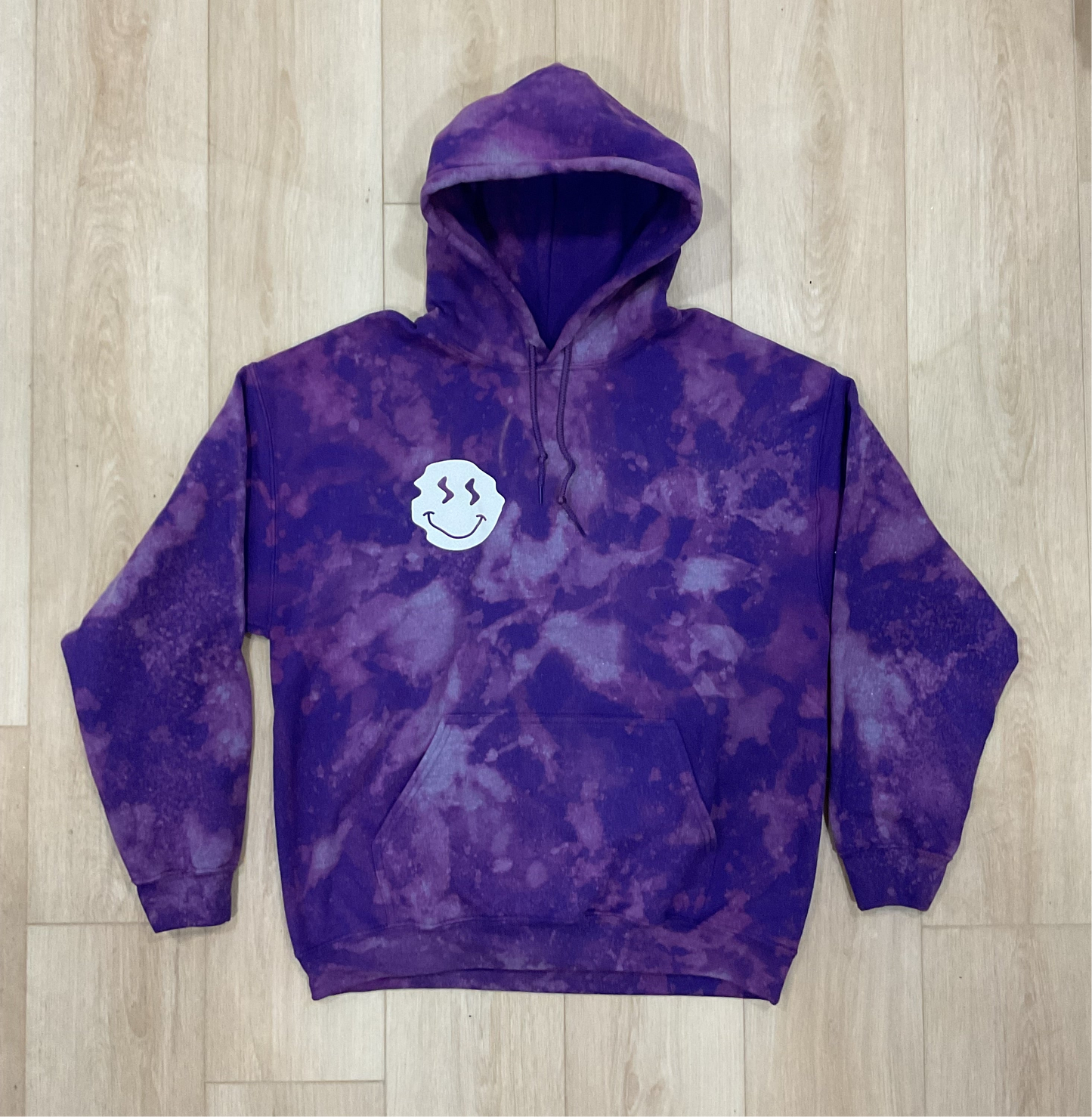 STAY UPLIFTED - “All Smiles” Hoodie - Purple/White Reflective