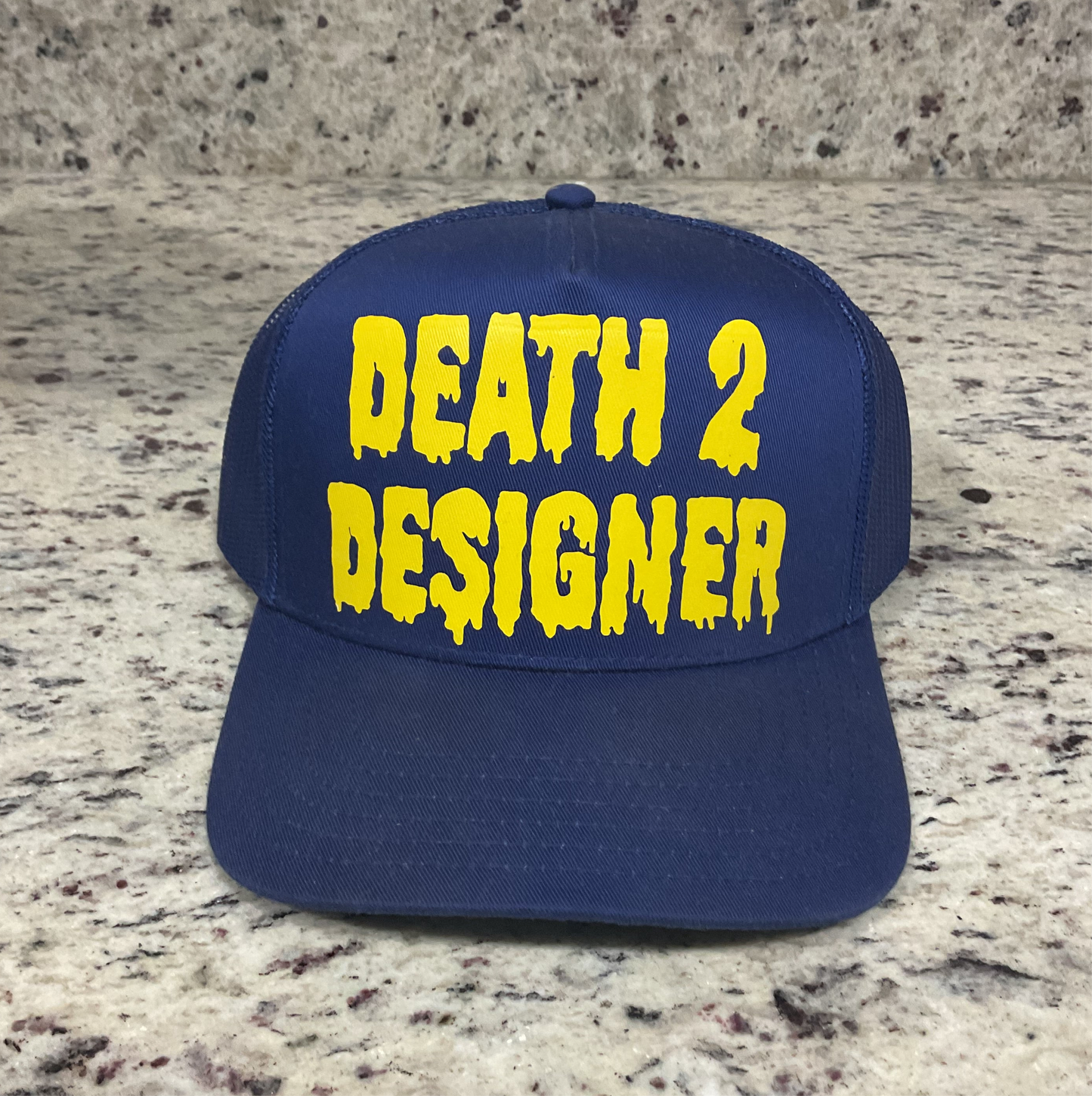 DEATH 2 DESIGNER Trucker Hat - "GS WARRIORS/LA RAMS"