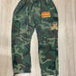 Death 2 Designer “CROSSBONES” WINDBREAKER CARGO PANTS - Green Camo